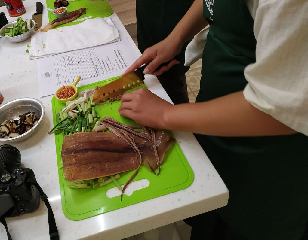 好客台北 cooking class 魷魚螺肉蒜